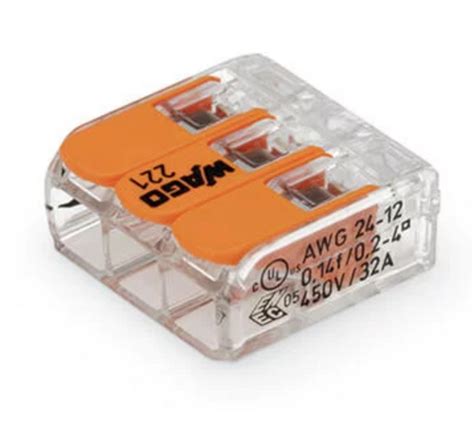 WAGO 221-413 Wire Connectors (LB-LS1373) | Little Bird Australia