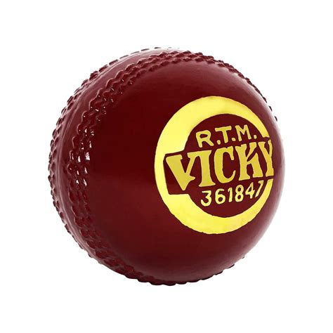 Vicky Leather Cork Cricket Ball Ideal for Intermediate & Recreational ...