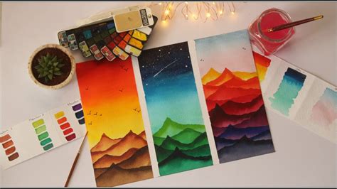 Watercolor Cool Painting Ideas For Beginners