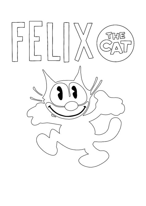 Felix The Cat Coloring Pages - 2 Free Coloring Sheets (2020) | Cat coloring page, Free coloring ...