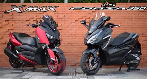 เทียบสเปคทางเทคนิค Honda Forza 350 vs Yamaha XMAX 300 - Motorival.com