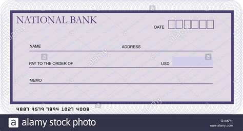 Bank Cheque Stock Photos & Bank Cheque Stock Images – Alamy Inside Blank Cheque Template Uk ...