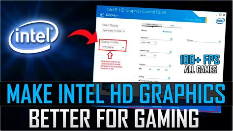 How to Make Intel HD Graphics Better For GAMING | Best Intel HD Graphics Settings For Gaming ...