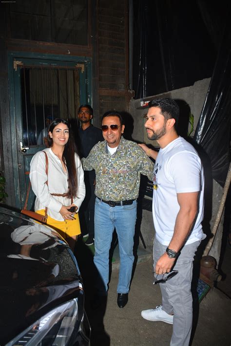 Aftab Shivdasani with wife Nin Dusjan & Gulshan Grover Spotted at a ...