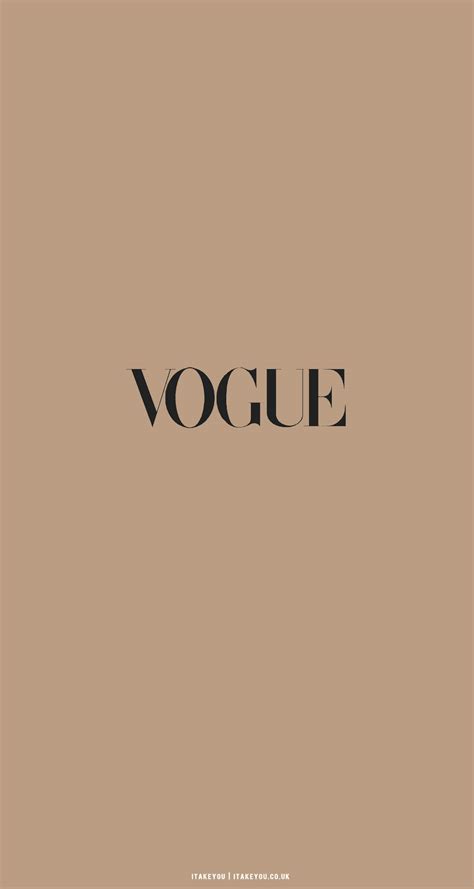 30 Cute Brown Aesthetic Wallpapers for Phone : Vogue Simple Beige Brown I Take You | Wedding ...