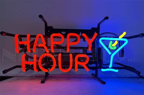 Happy Hour Neon Sign | Garage Art™