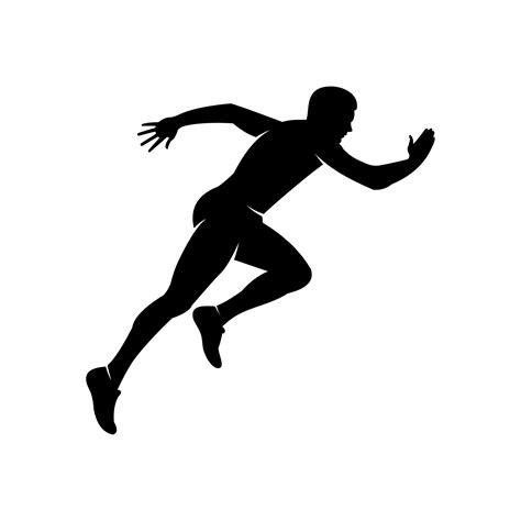 running man silhouette vector 8687830 Vector Art at Vecteezy