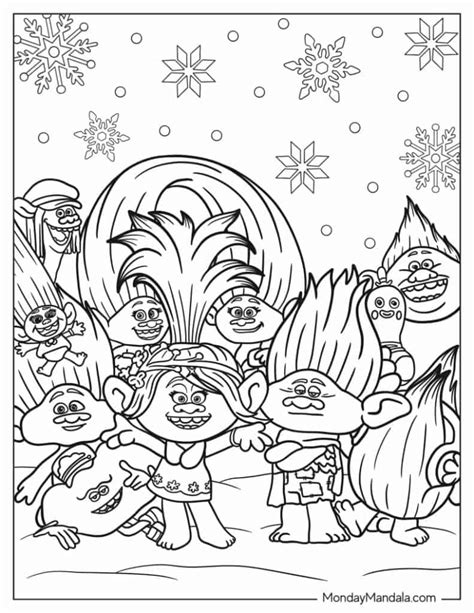 Explore 86+ newest trolls movie coloring pages , free to print and ...