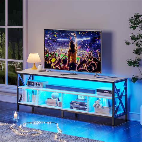 Amazon.com: OUTDOOR DOIT TV Stand for 75 Inch TV,Entertainment Center with Storage/3 Color ...