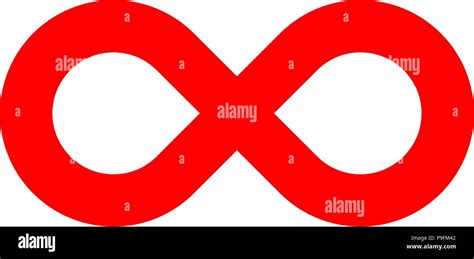 infinity symbol red - simple standard - isolated - vector illustration Stock Vector Image & Art ...