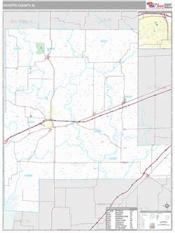 Fayette County, IL Map (Premium Style)