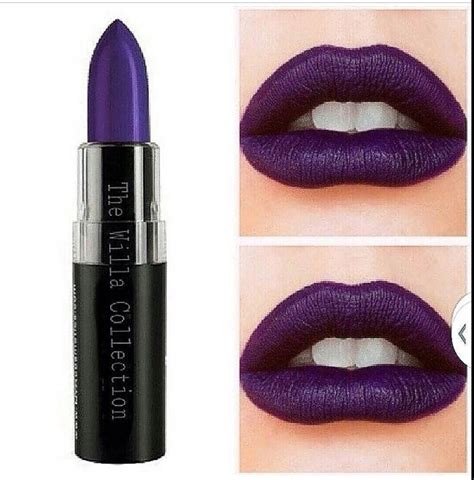 Luv this color | Purple lipstick, Dark purple lipstick, Purple makeup