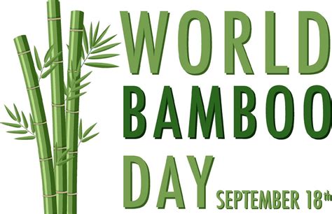 World Bamboo Day September 18 9202299 Vector Art at Vecteezy