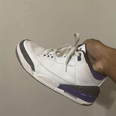 Air Jordan 3 purple Worn occasionally No box - Depop