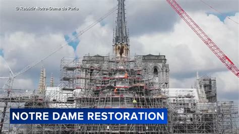 Inside Notre Dame Cathedral restoration ahead of summer Olympic games in Paris, France - ABC7 ...