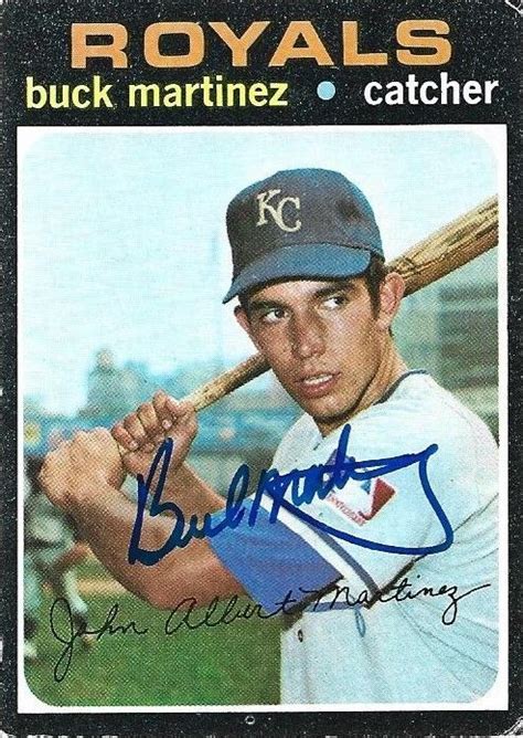 Buck Martinez 1971 Topps | Baseball cards, Autographed baseballs, Baseball