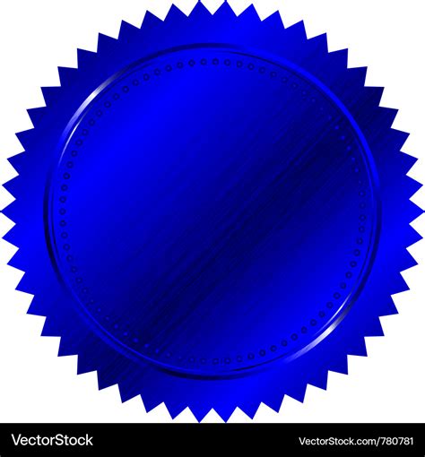 Blue seal Royalty Free Vector Image - VectorStock