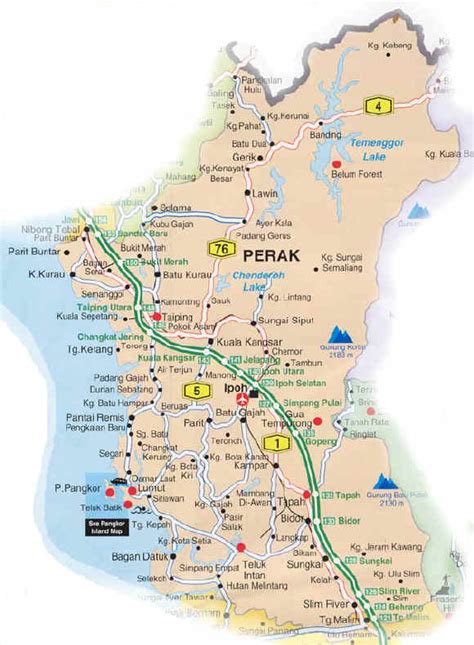 Perak Full Map, City map, Street map, direction map, location map, road map