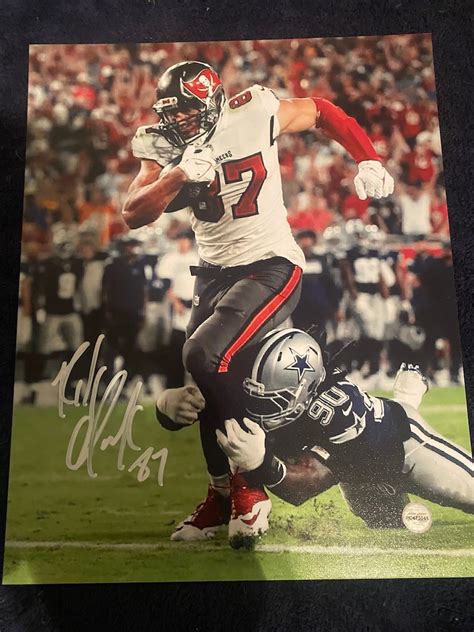 Tampa Bay Buccaneers Rob Gronkowski Autographed 8x10 With Certificate ...