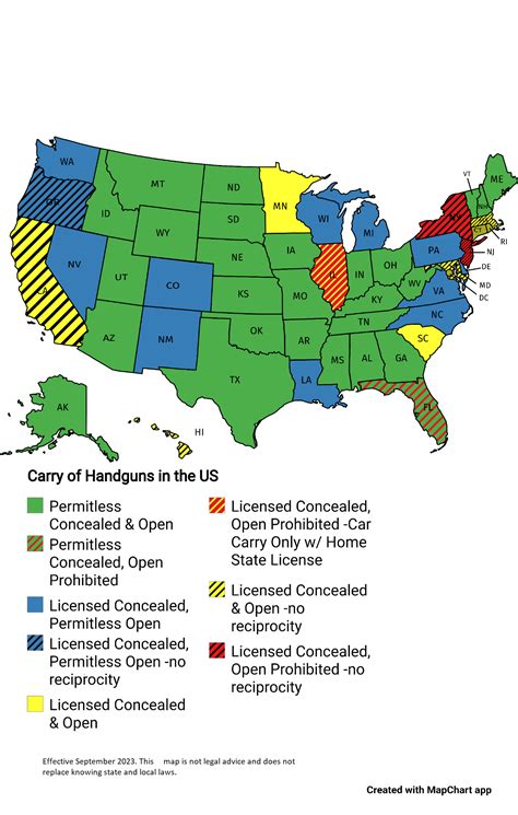 US Open and Concealed Carry Map : r/CCW