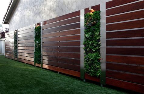 Ipe wood fence landscape contemporary with | Modern fence design, Fence ...