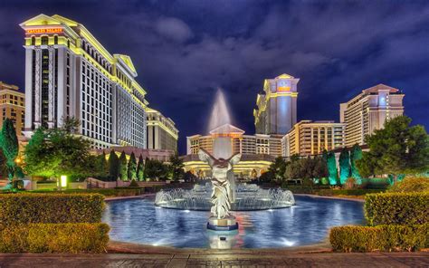 Hotel Caesars Palace With Fountain, Las Vegas Nevada North America Hd ...