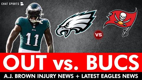 BREAKING: AJ Brown OUT vs. Buccaneers With Knee Injury | Philadelphia Eagles News, 2023 NFL ...