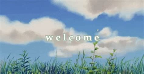 Anime Aesthetic Welcoming Welcome Grass Butterfly Gif GIF - Anime Aesthetic Welcoming Welcome ...