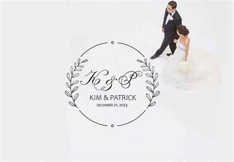 Wedding Dance Floor Decal Sticker & Wedding Sign Decal Sticker