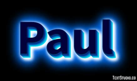 Paul Text Effect and Logo Design Name