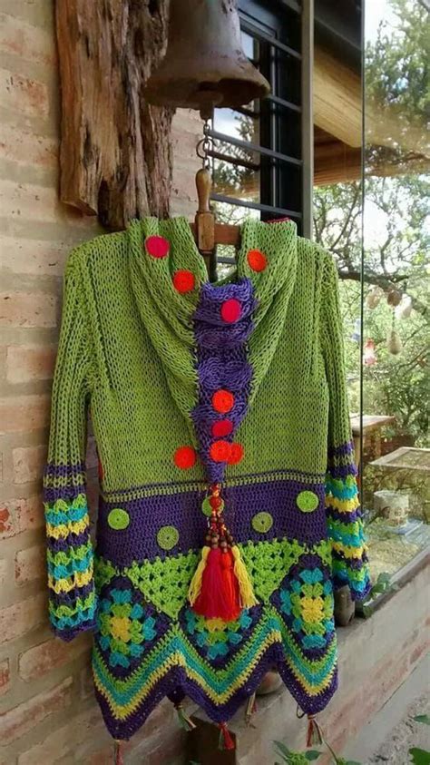 Crochet Top, Moda Crochet, Freeform Crochet, Crochet Jacket, Crochet Cardigan, Knit Sweater ...