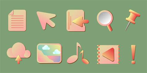 minimalist 3d icon set with soft tone color for mobile apps 8791687 ...