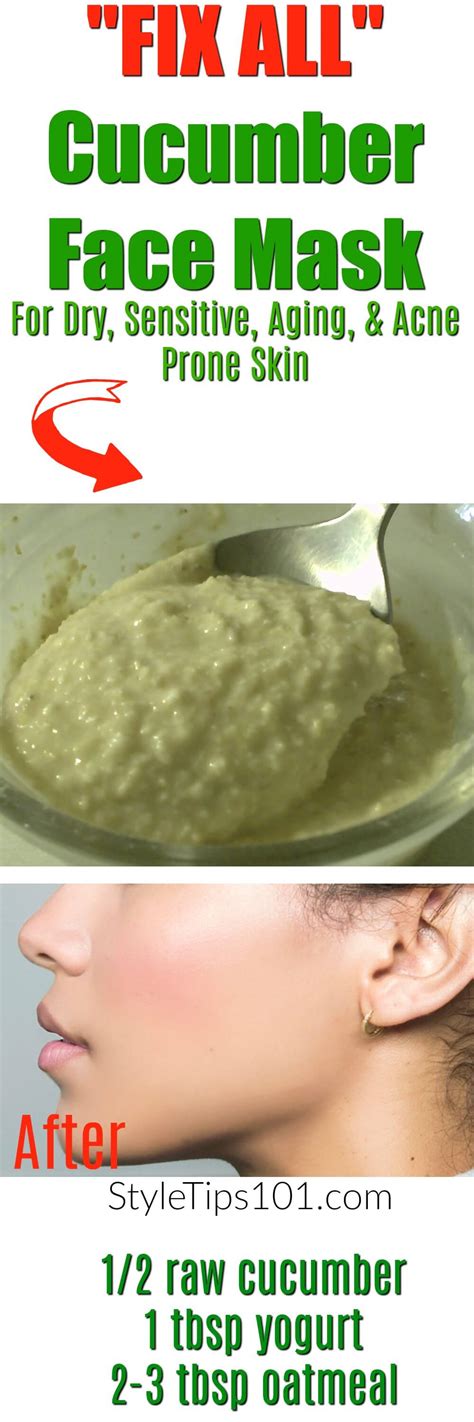 DIY Cucumber Face Mask