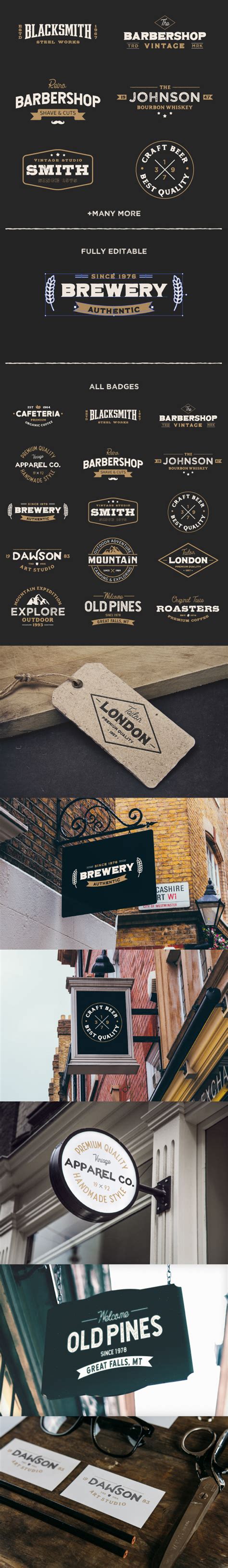 15 Vintage Logo Badges Collection on Behance