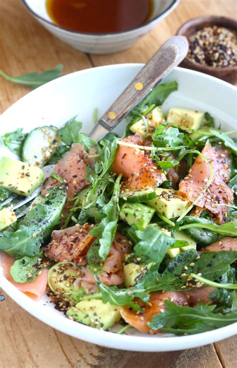 Smoked Salmon & Avocado Salad with Japanese Ponzu Dressing | Season with Spice