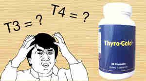 The amount of T3 and T4 in Thyro-Gold | Thyroid Paul