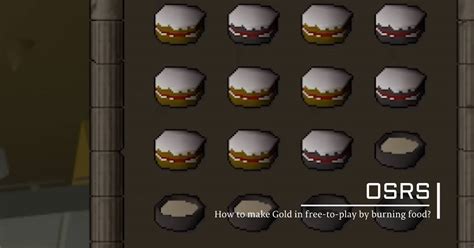 How to make OSRS Gold in free-to-play by burning food?