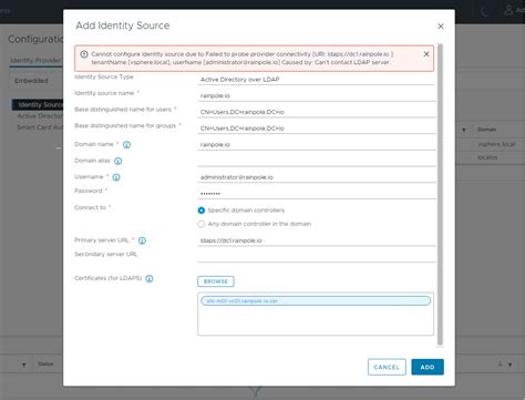 Too Many Certificates! - Misconfiguring LDAPS in vSphere · Bernard Smith