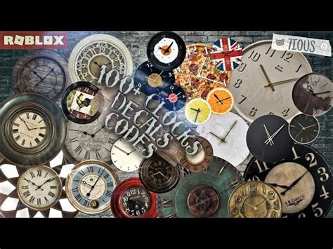 Decals Codes 100+ Clocks | Decals Ids | Bloxburg ROBLOX - YouTube