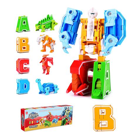 Buy FIRE BULL ABCD Alphabet Robots Toys for Kids, Alphabet Lore ABC Blocks Learning Toys ...