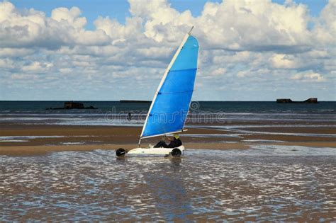 Land Sailing on Gold Beach in Normandy Editorial Photography - Image of allied, travel: 269827502