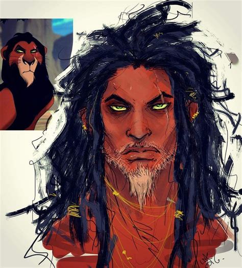 If Scar were a person Arte Disney, Disney Fan Art, Disney Magic, Scar Lion King, Lion King Art ...