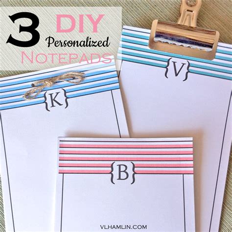 Make Your Own Personalized Notepads - Here's 3 Ways! - Food Life Design