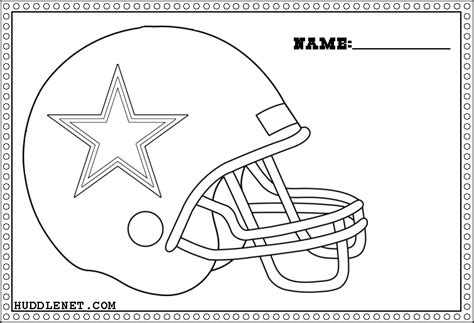 Dallas Cowboys: Free Coloring Pages - Huddlenet