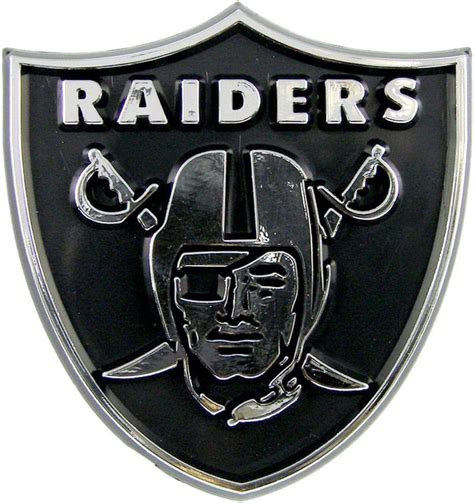 NFL Oakland Raiders Chrome Automobile Emblem : Amazon.ca: Everything Else