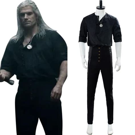 The Witcher Netflix TV Henry Cavill Geralt of Rivia Cosplay Costume ...