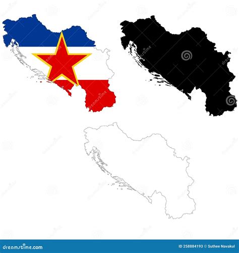 Yugoslavia Flag. Yugoslavia Flag Illustration. Yugoslavia Waving Flag ...