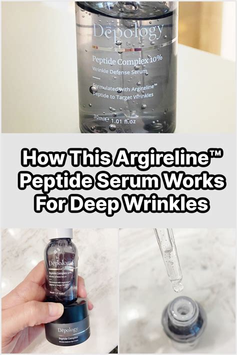 How This Argireline™ Peptide Serum Works For Deep Wrinkles