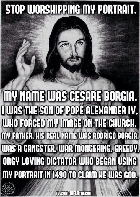 Cesare Borgia as Jesus Christ