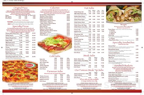 Stash's Pizza of Norwood menu in Norwood, Massachusetts, USA